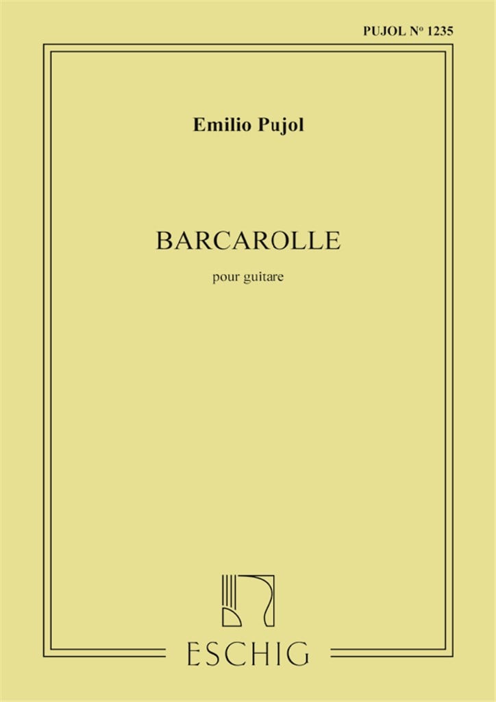 Barcarolle (Pujol 1235) Guitare